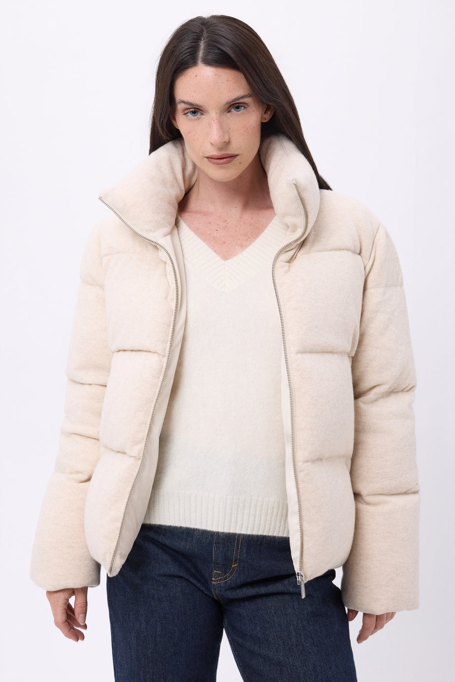 Doudoune Manches Longues Cloud - Beige - Femme