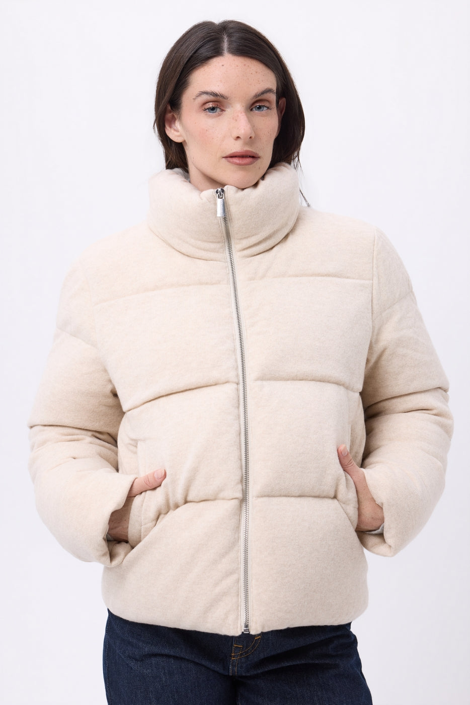Doudoune Manches Longues Cloud - Beige - Femme