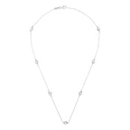"Sunshine" Necklace D0.22/7 - 375/1000 White Gold