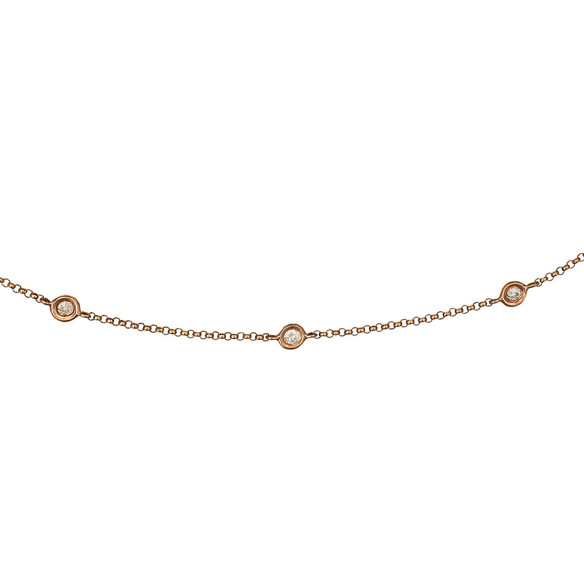 Collier "Sunshine" Diamants 0,22/7