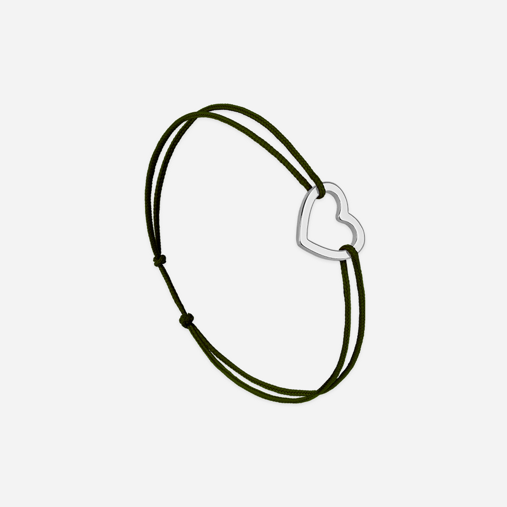 Pulsera Corazón Vacío Caqui - Caqui