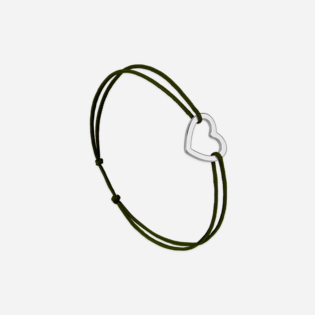 Pulsera Corazón Vacío Caqui - Caqui