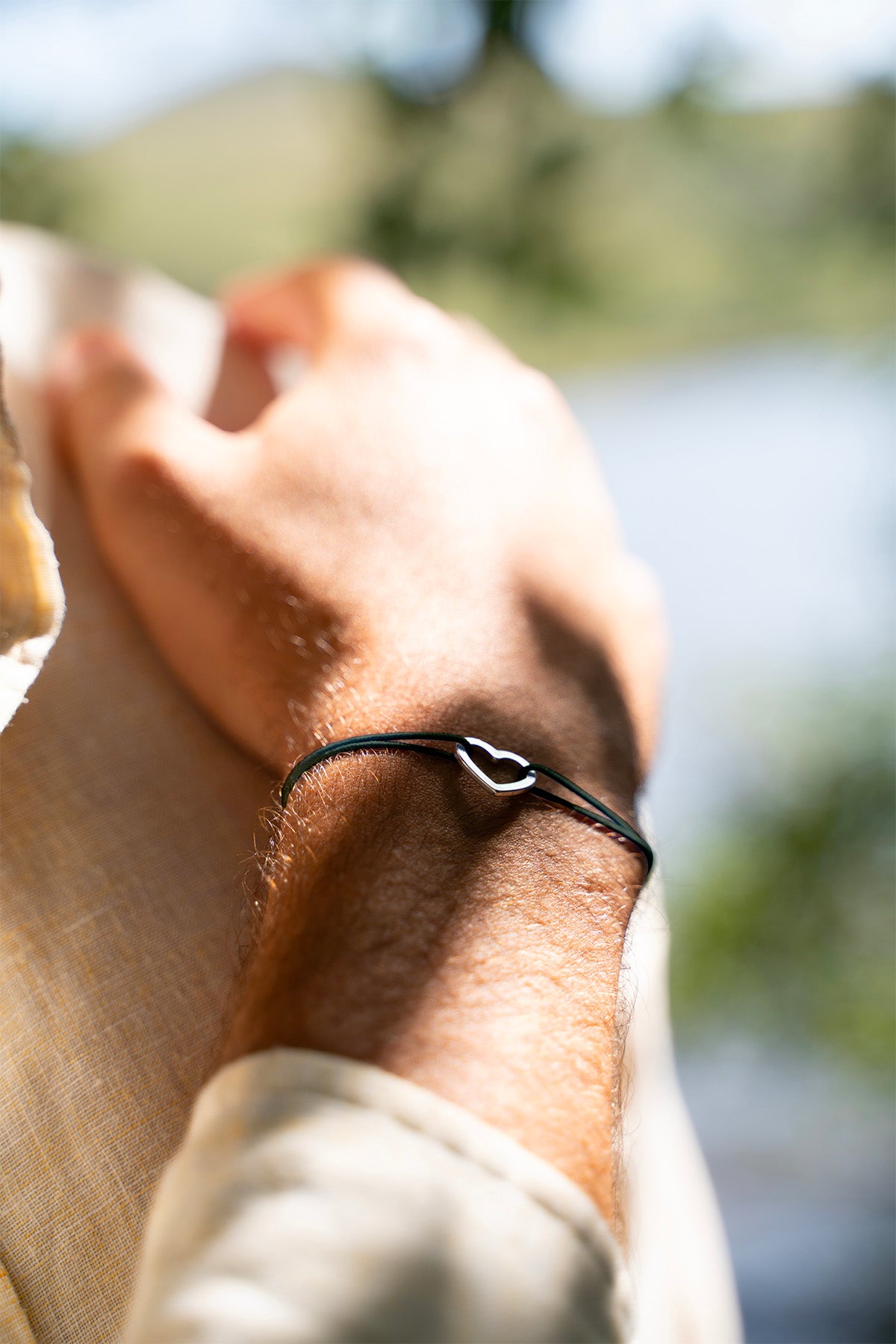 Pulsera Corazón Vacío Caqui - Caqui