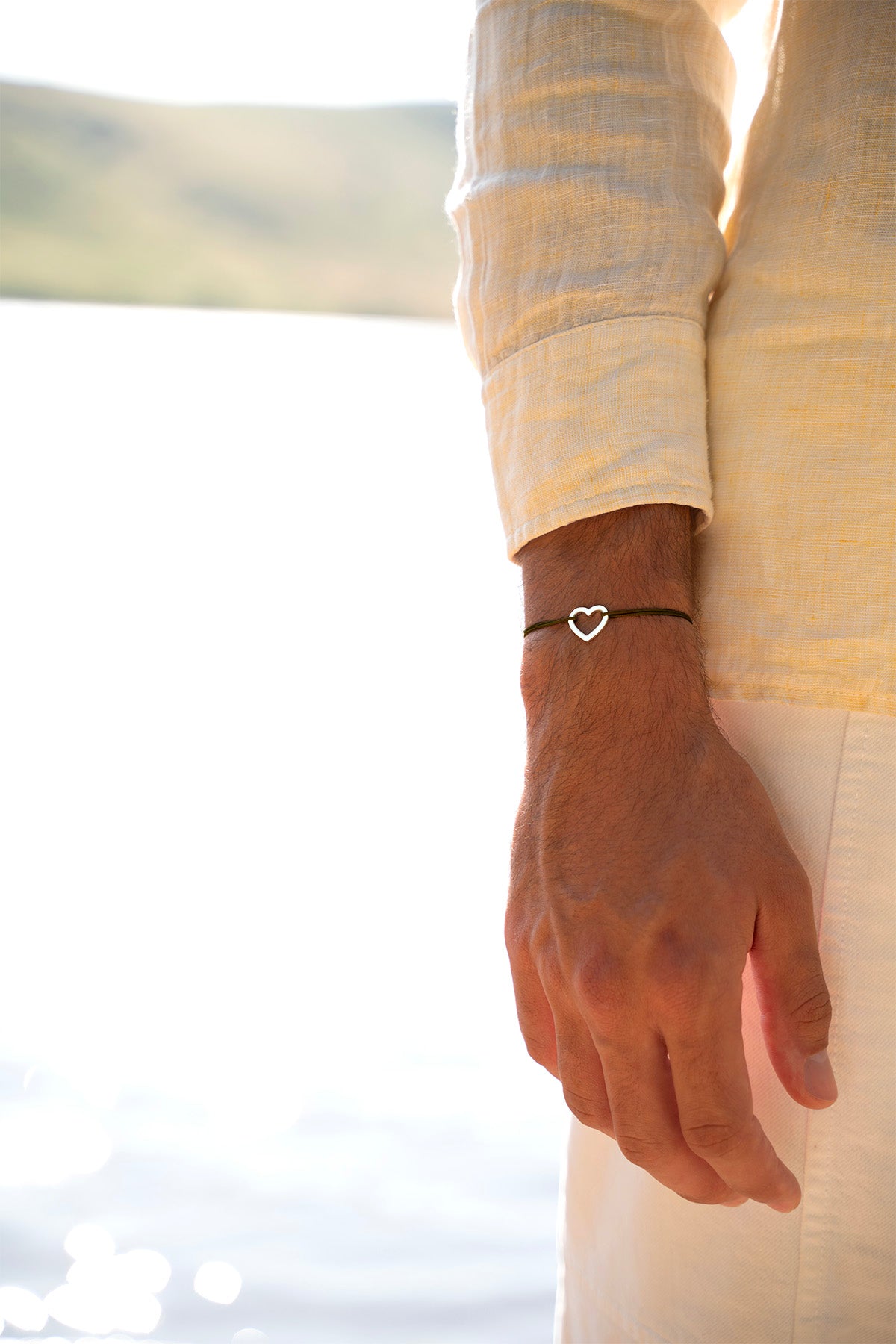 Pulsera Corazón Vacío Caqui - Caqui