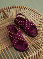 Colibri Suede Sandals - Purple