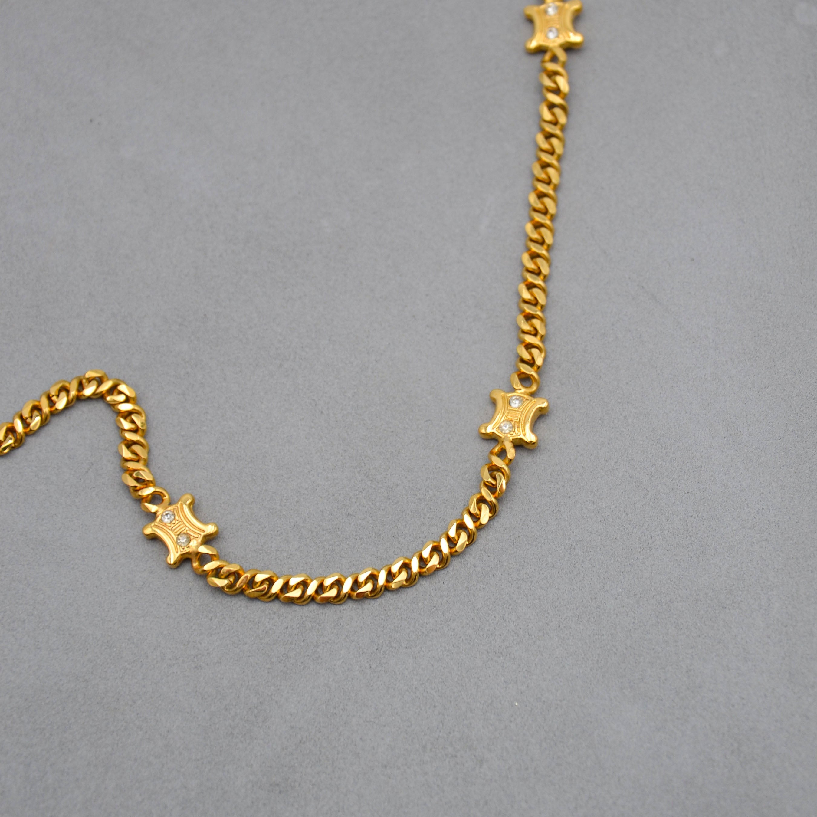 Collier Céline Plaqué Or Chaîne Triomphe