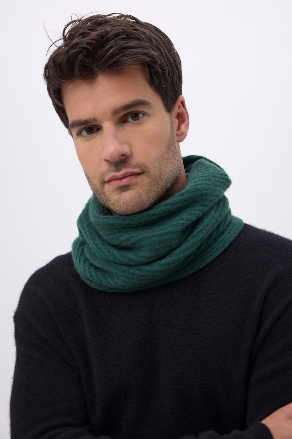 Schlauchschal Stehkragen Col - Flaschengrün - Unisex