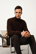 Roll-Neck Jumper - Connor - Choco