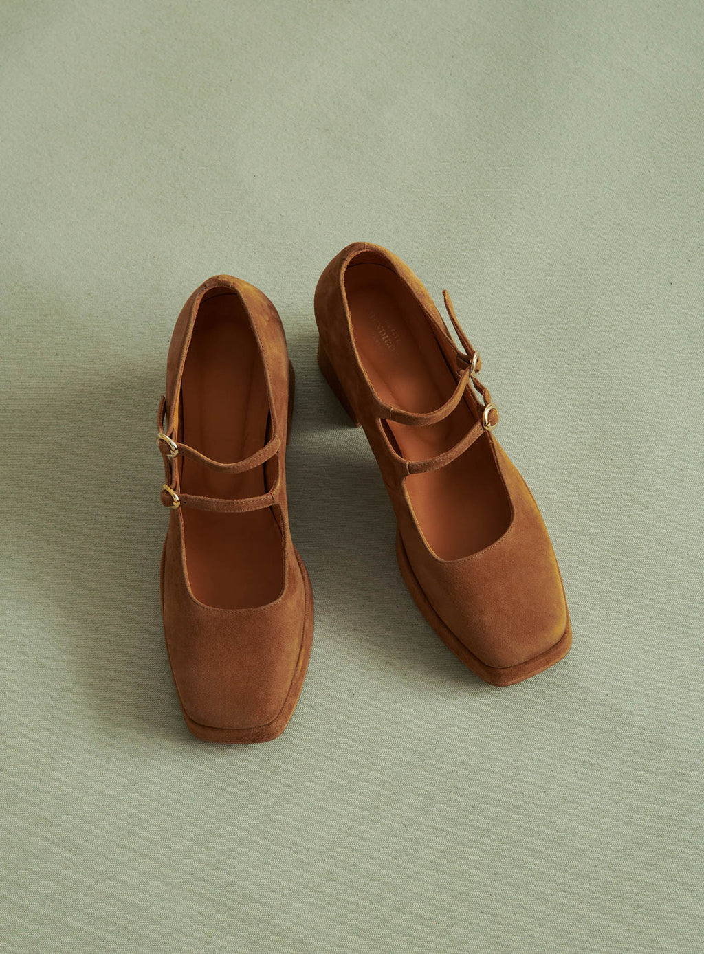 CONSTANCE CAMEL SUEDE BABIES PETITE MENDIGOTE
