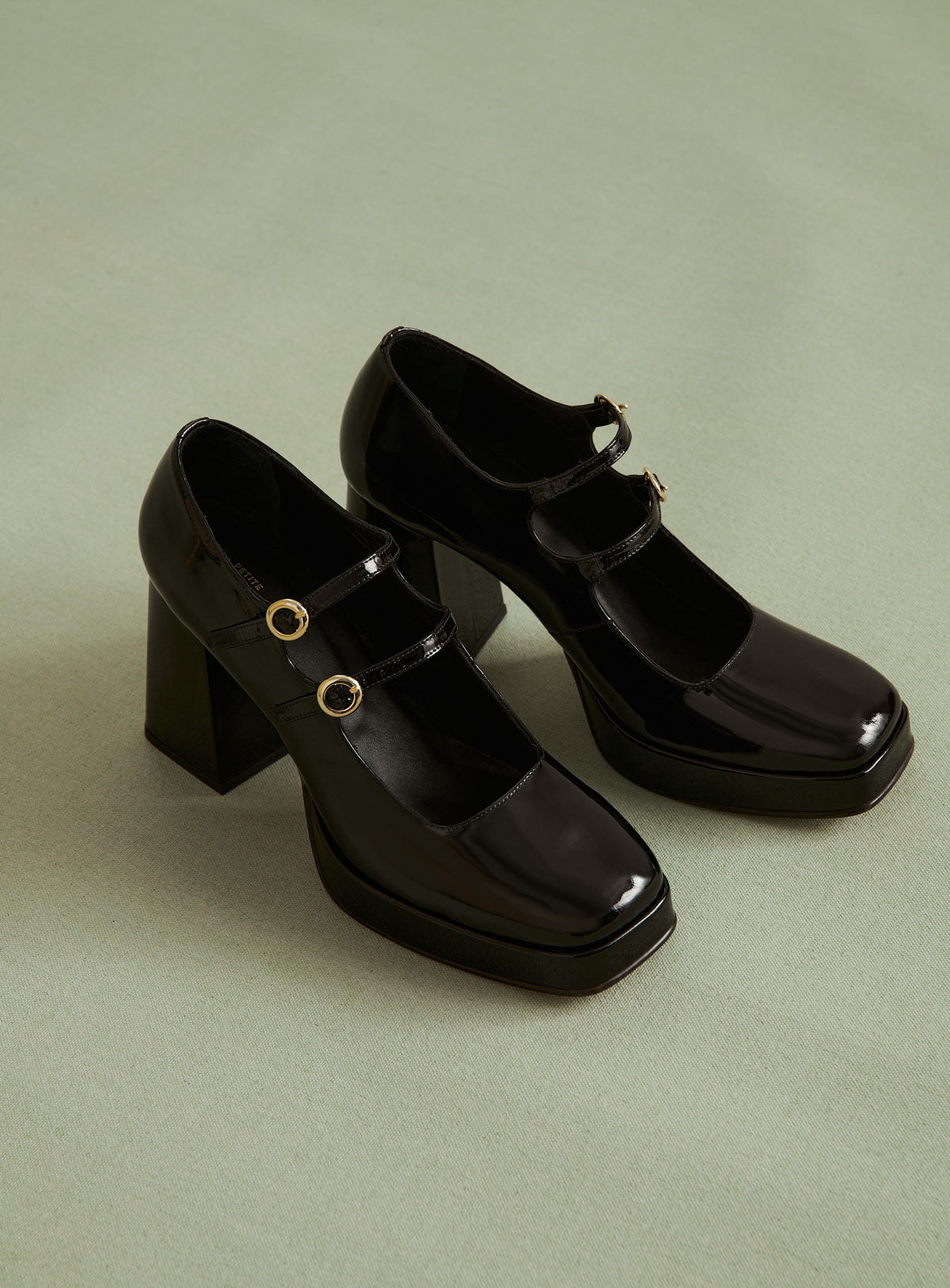 CONSTANCE BLACK PATENT BABIES PETITE MENDIGOTE