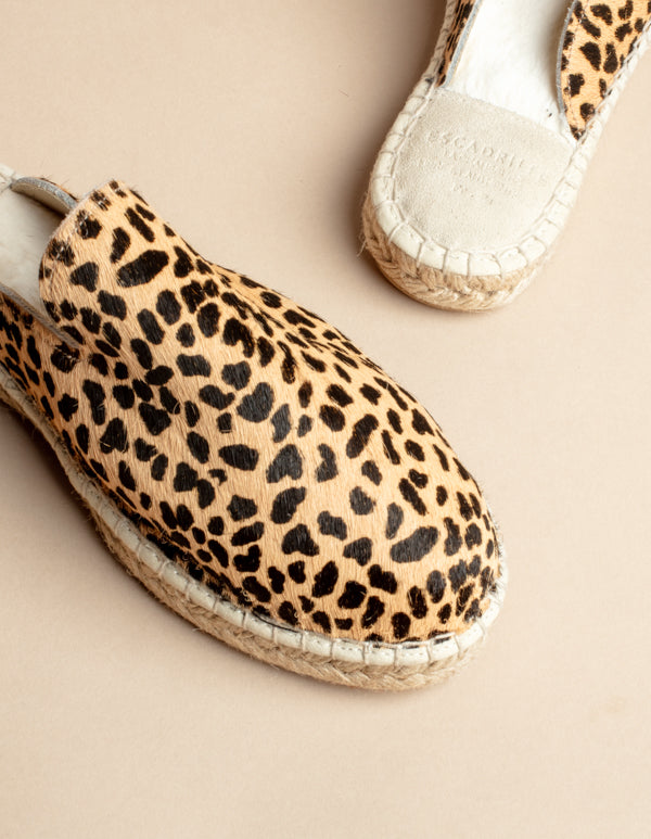 Espadrilles Copenhague - Cuir Leopard - Femme