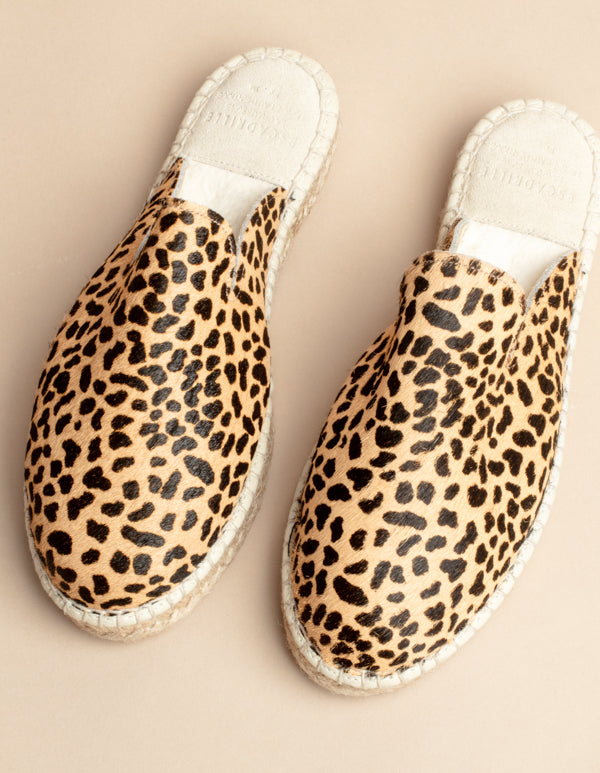 Espadrilles Copenhague - Cuir Leopard - Femme