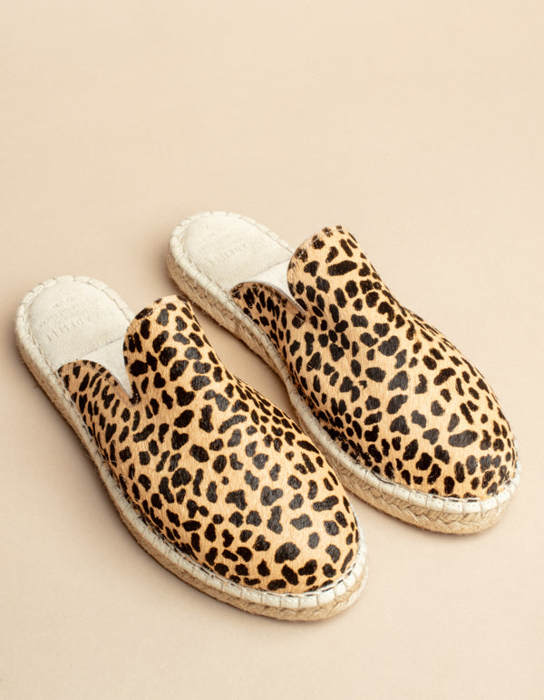 Espadrilles Copenhague - Cuir Leopard - Femme