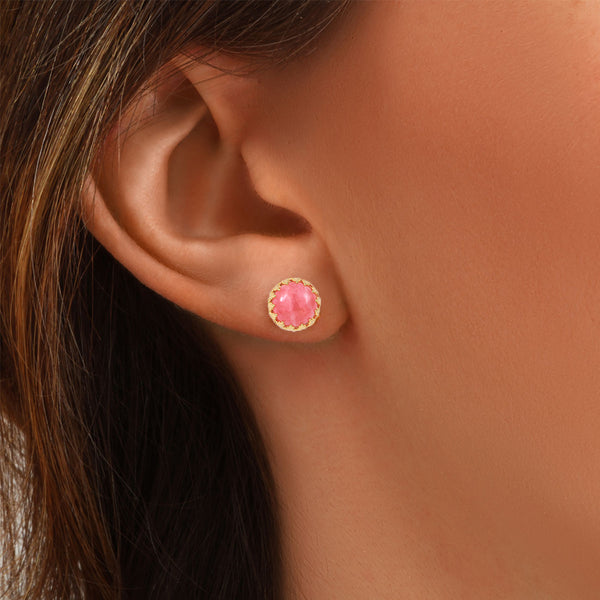 Boucles D'Oreilles Cordelia Rhodochrosite