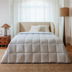 Lightweight Tempered Duvet - 100% Siliconized Hollow Fibers - Cotton Cover