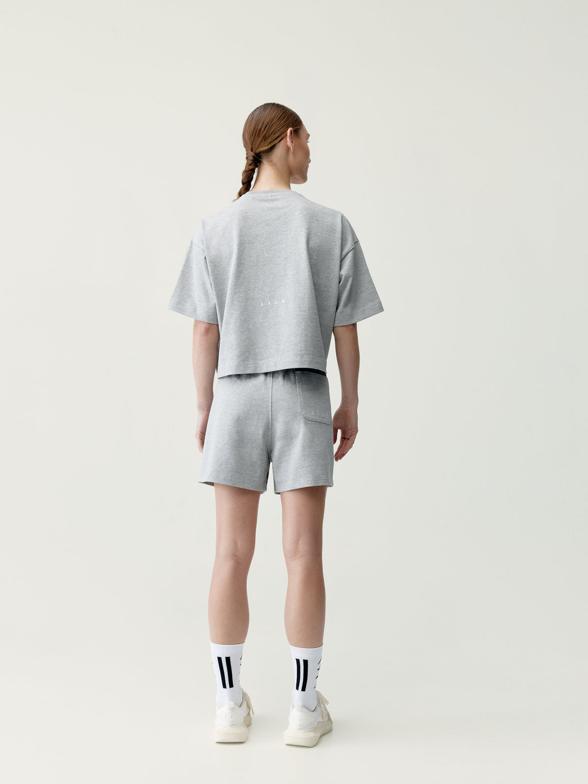 Pantalón Corto - Gris Jaspeado - Mujer