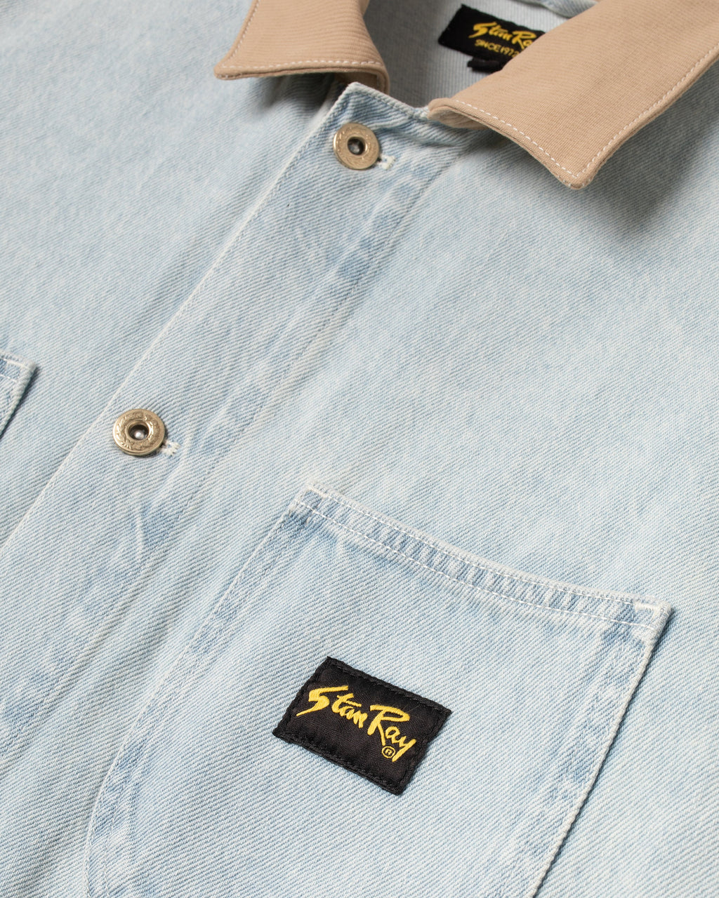 Chaqueta tipo overol - Lite Blue Denim