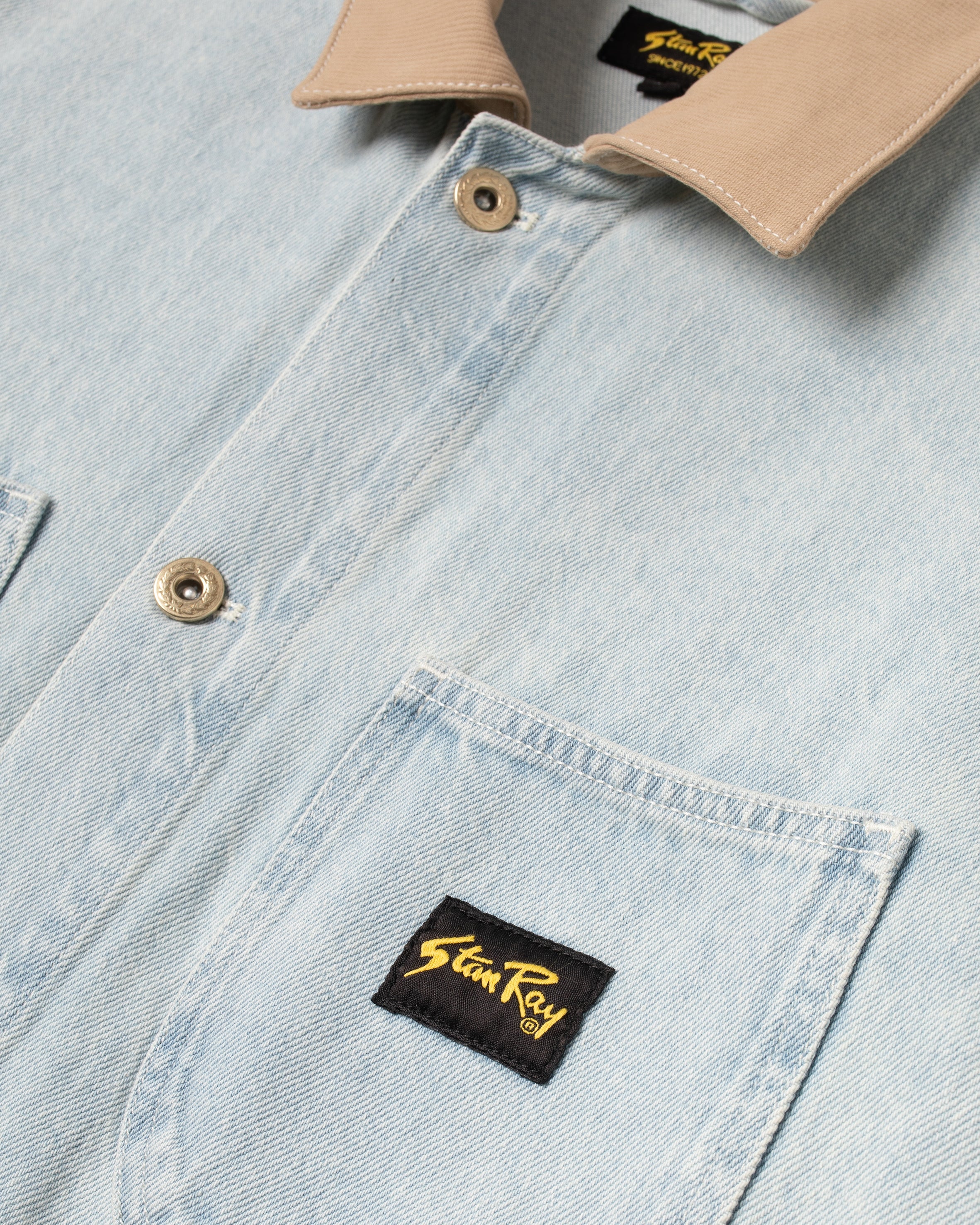 Chaqueta tipo overol - Lite Blue Denim