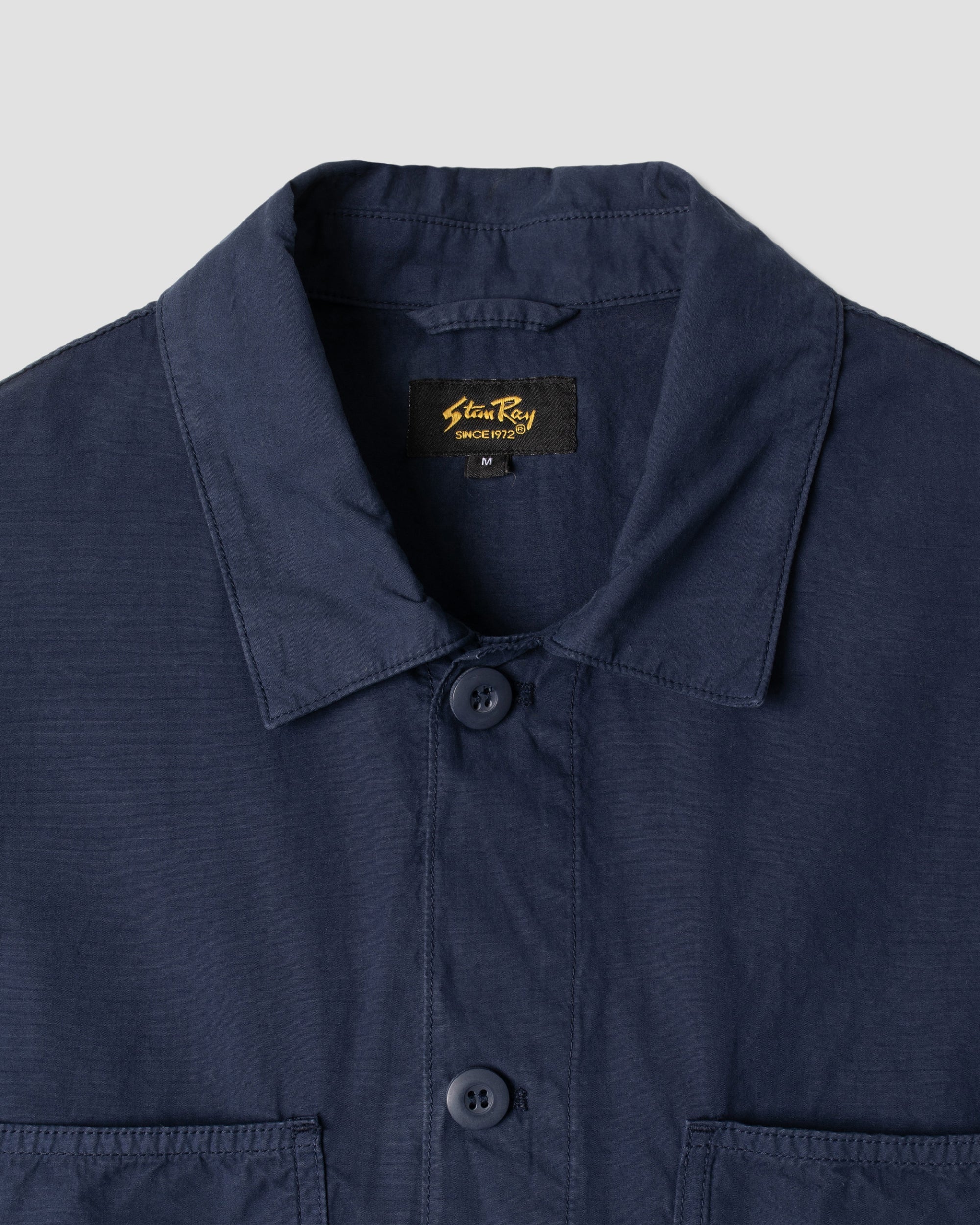 Chaqueta tipo overol - Popelina Azul Marino
