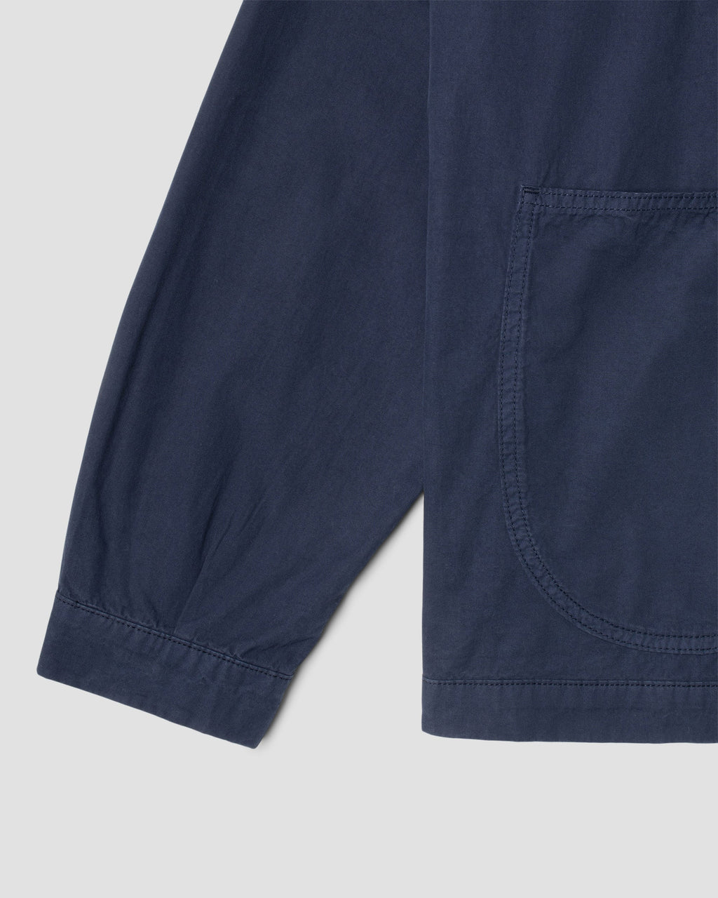Chaqueta tipo overol - Popelina Azul Marino