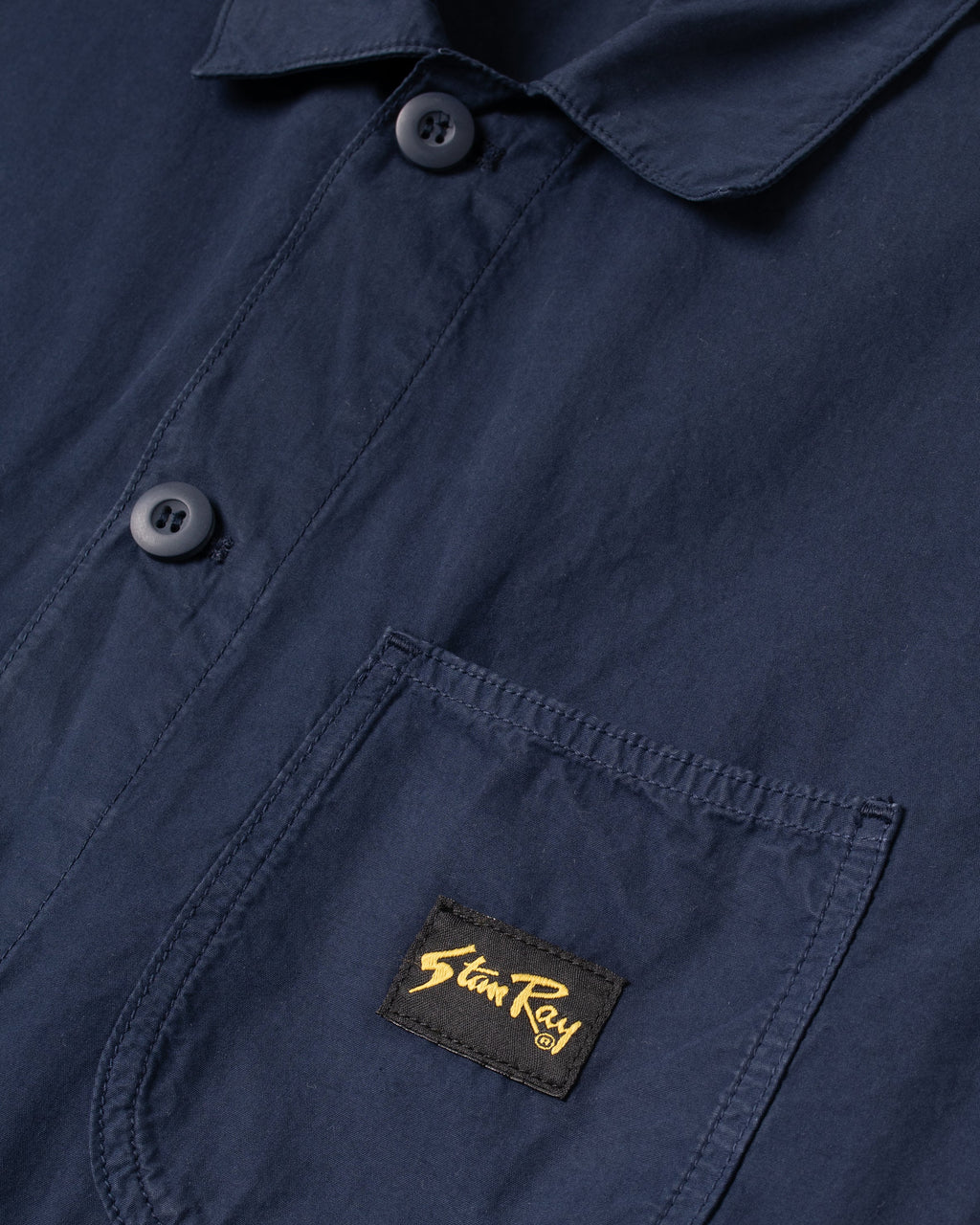 Chaqueta tipo overol - Popelina Azul Marino