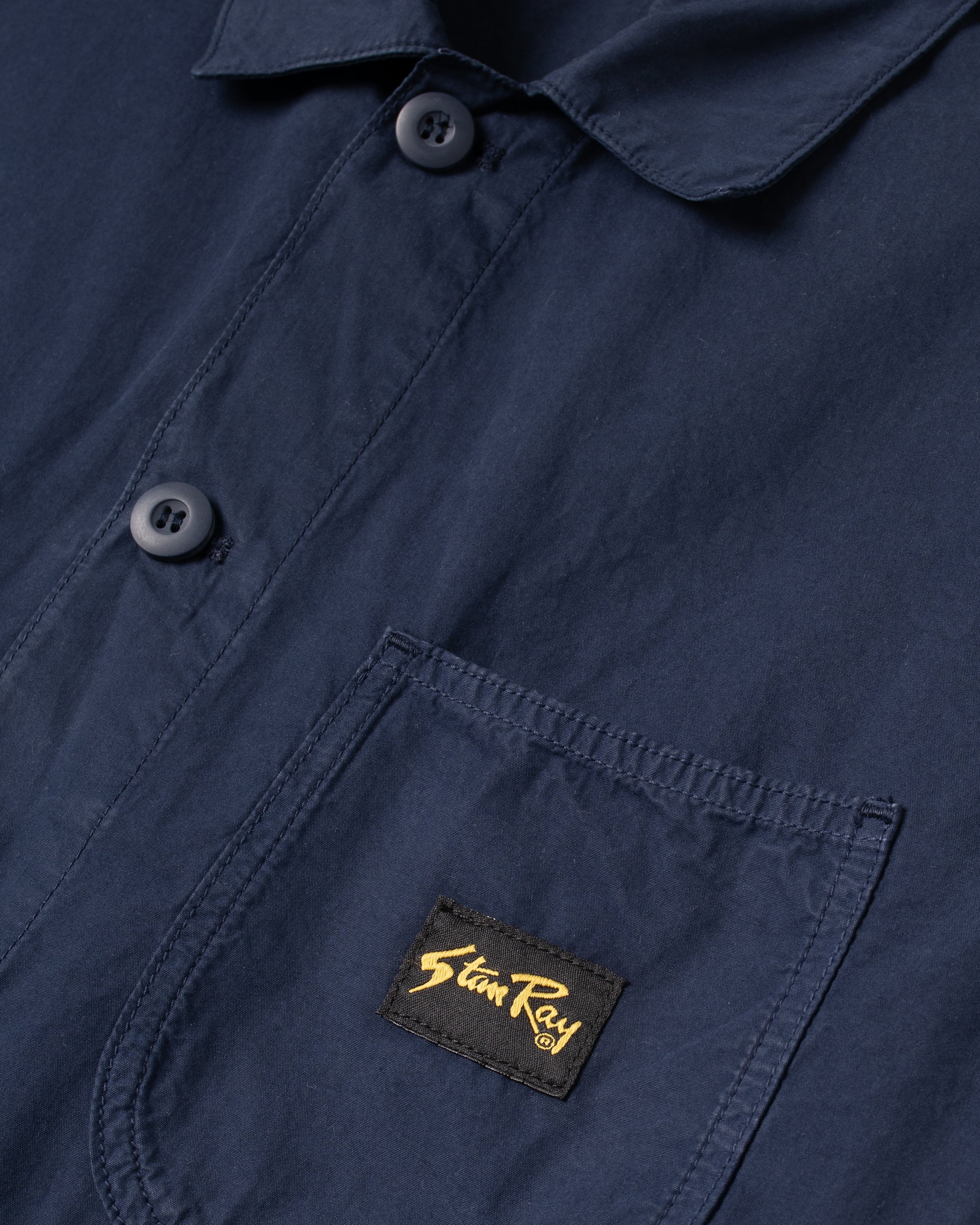Chaqueta tipo overol - Popelina Azul Marino
