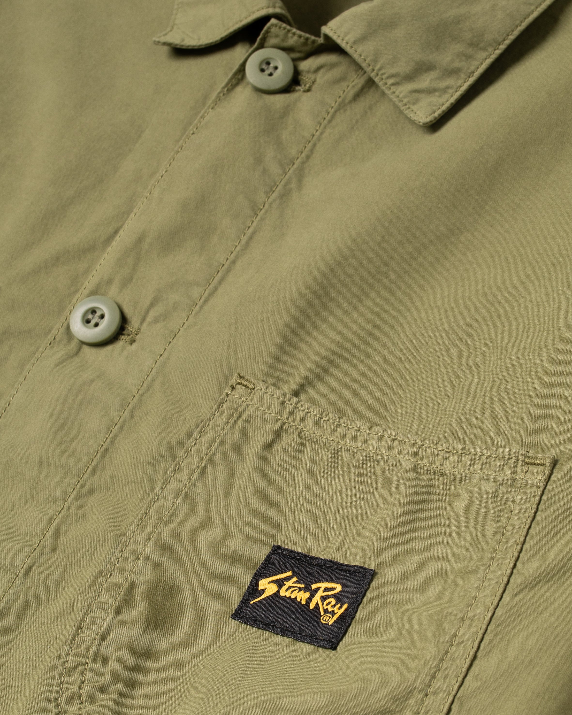 Coverall Jacket - Olive Poplin