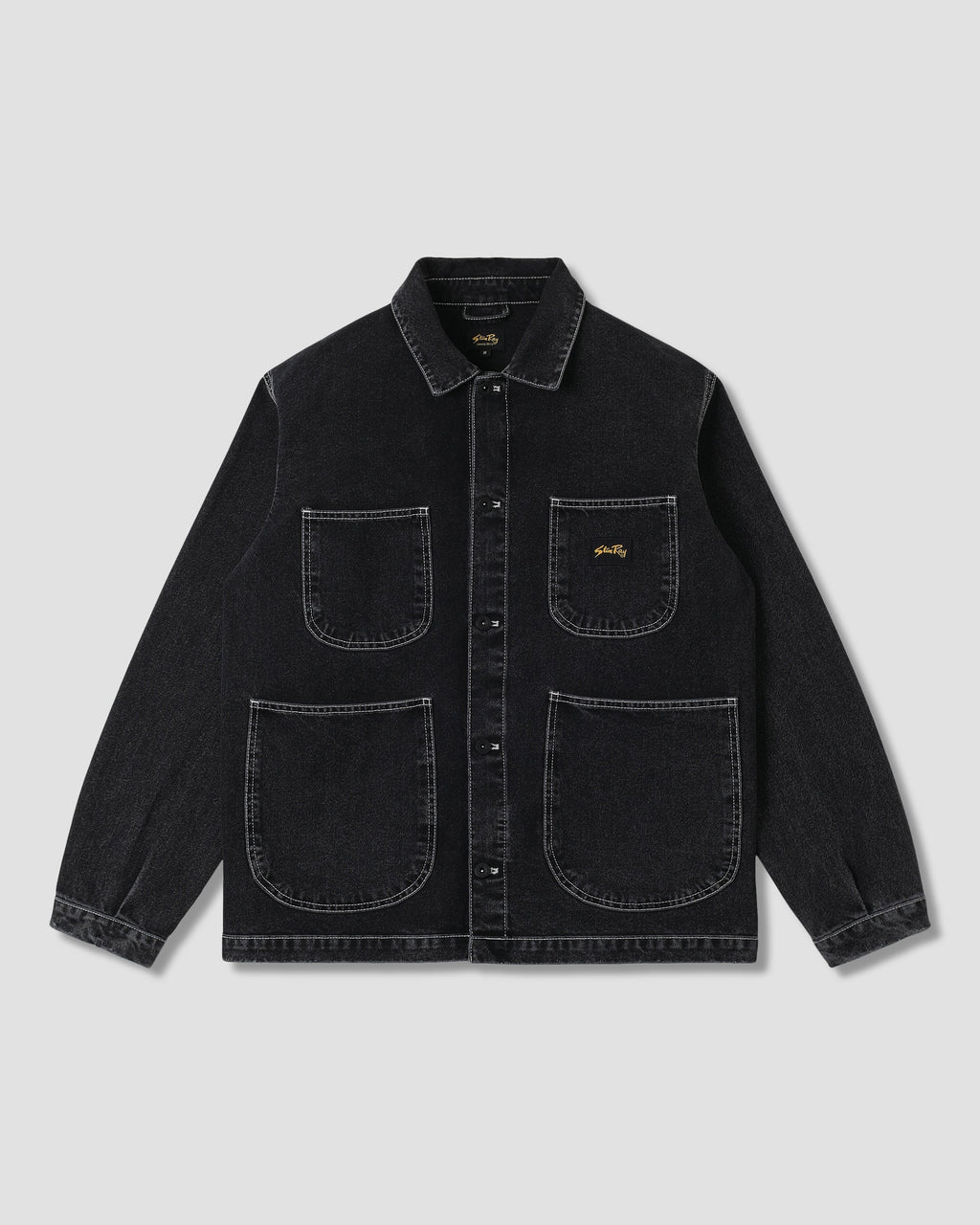 Coverall Jacket - Stonewashed Black Denim