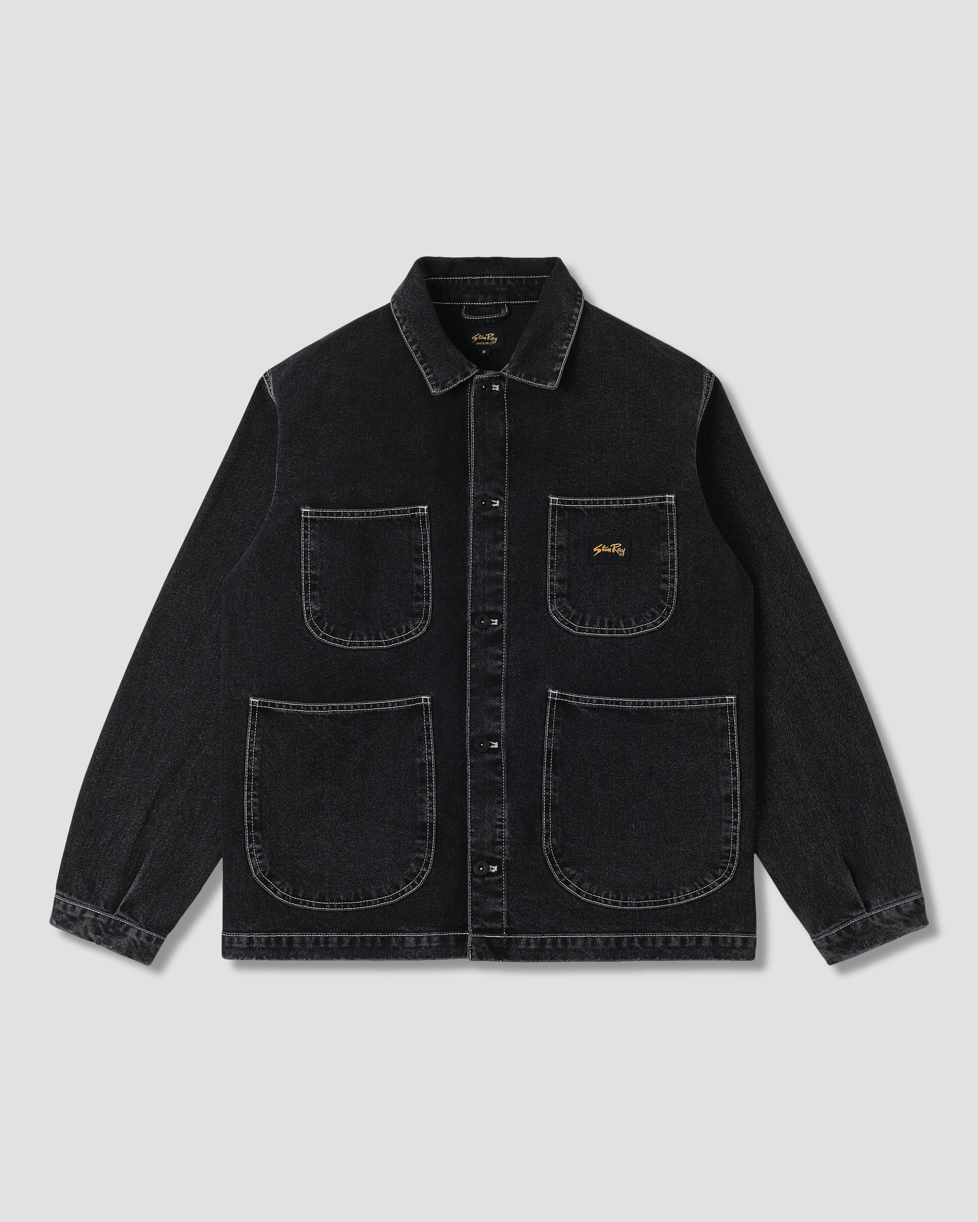 Coverall Jacket - Stonewashed Black Denim
