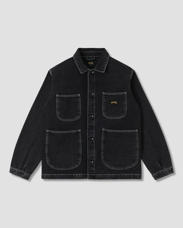 Veste Coverall - Stonewashed Black Denim