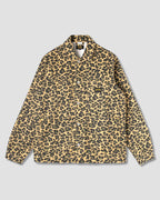 Chaqueta tipo mono - Pato de camuflaje con leopardo lavado