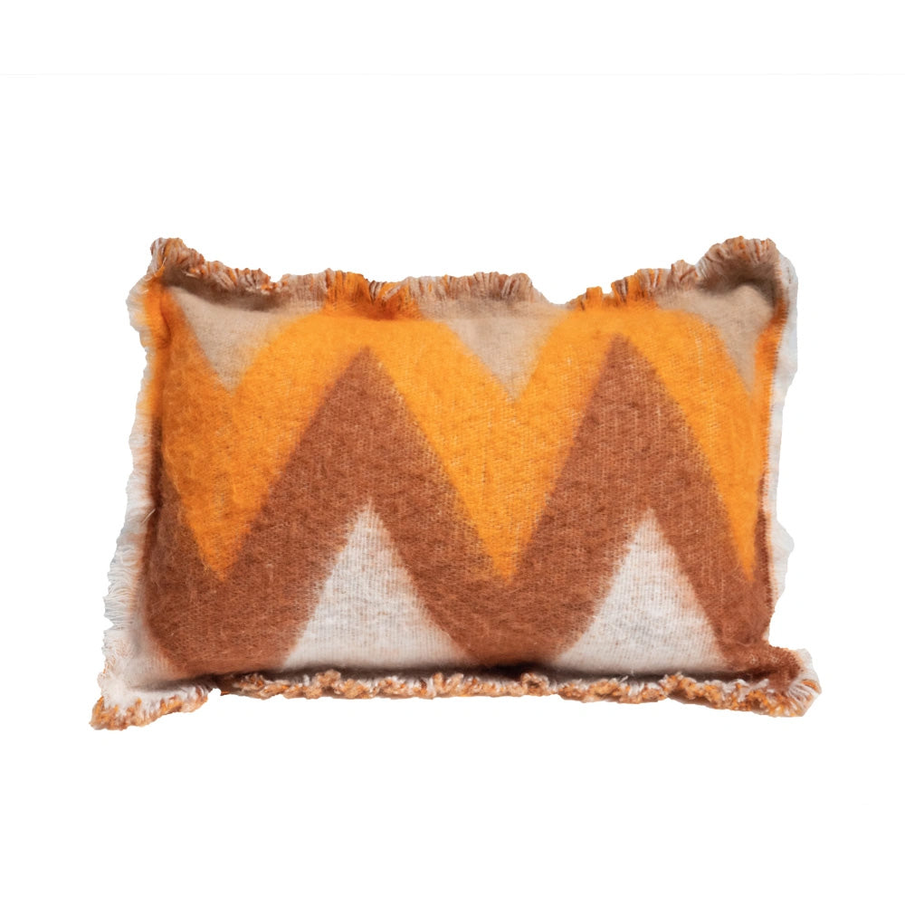 Funda de cojín de lana - Naranja