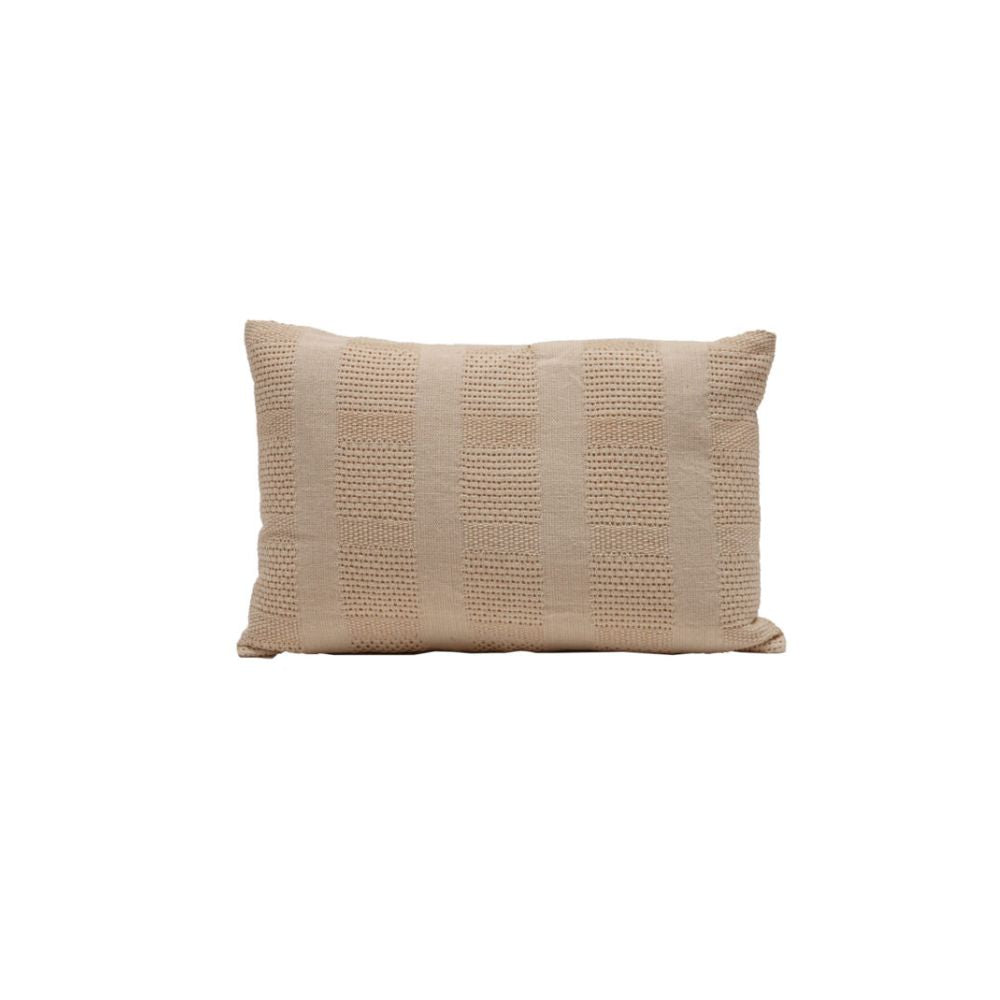 Crocheted Cotton Cushion Cover - Beige