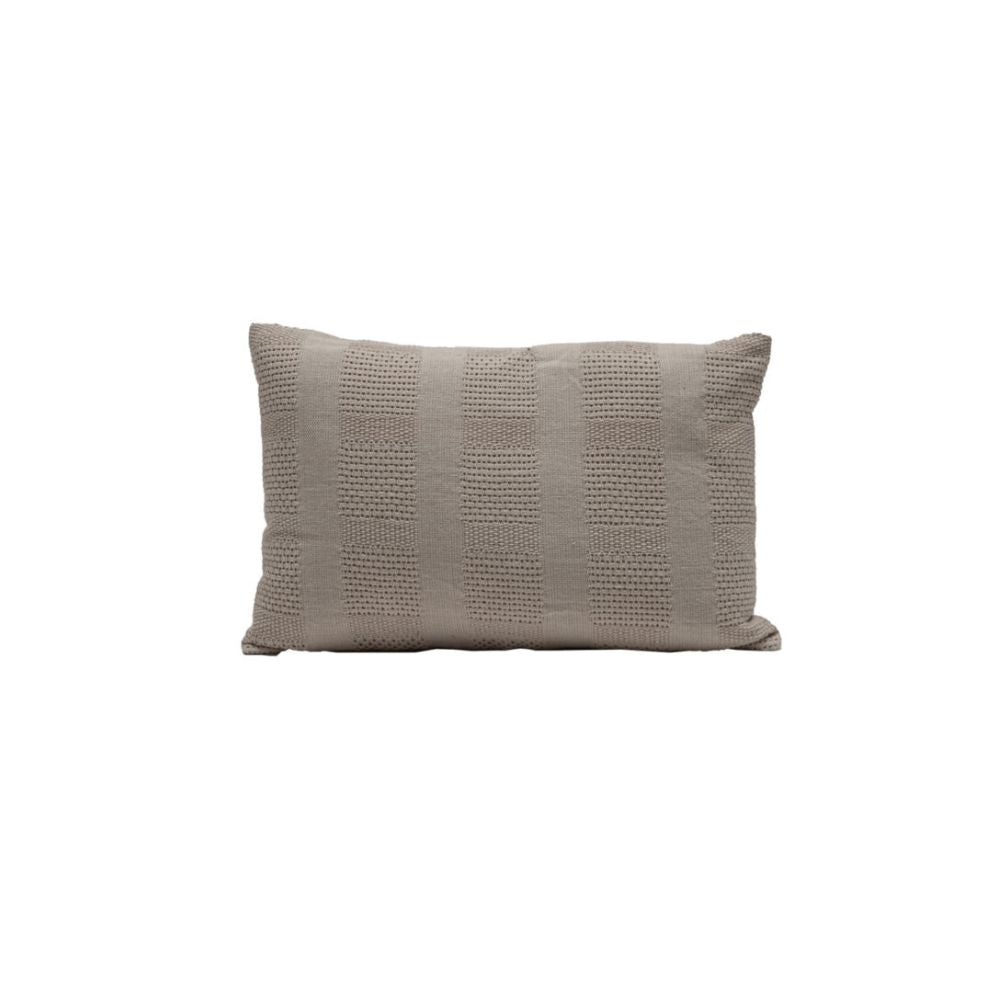 Crocheted Cotton Cushion Cover - Brown