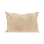 Embroidered Slub Cotton Cushion Cover - Pink