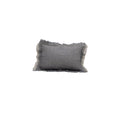 Housse De Coussin En Double Gaze De Lin - Bleu