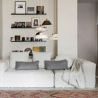 Housse De Coussin En Double Gaze De Lin - Bleu