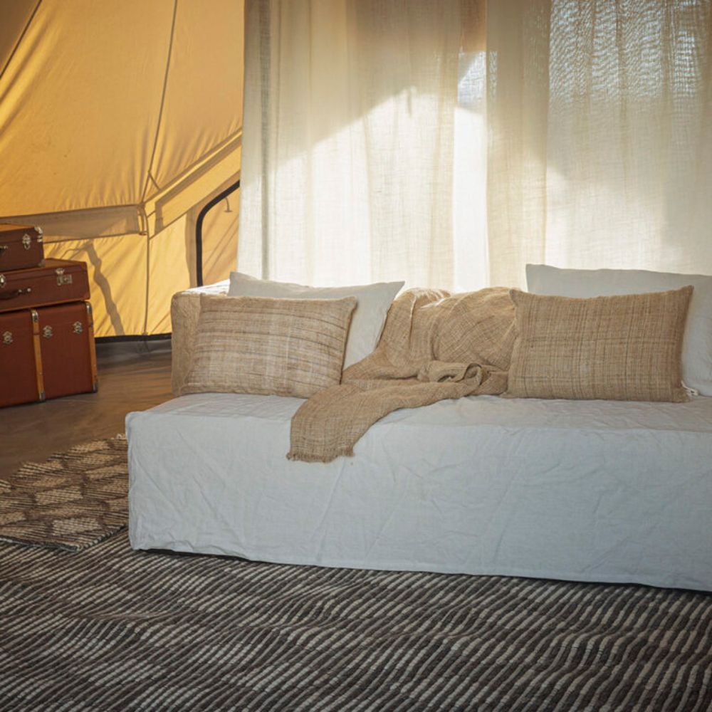 Housse Dee Coussin En Soie - Naturel
