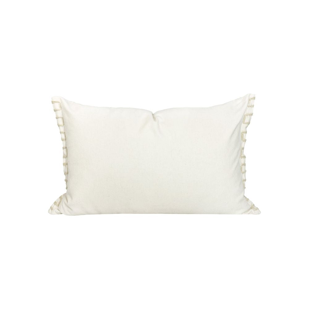 Housse De Coussin En Lin Et Coton - Blanc