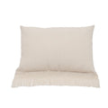Housse De Coussin Broderie Macramé - Ecru