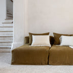 Housse De Coussin Broderie Macramé - Ecru