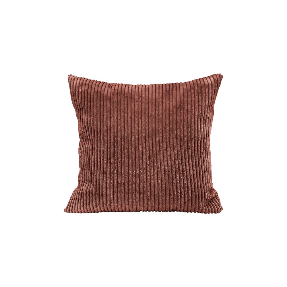 Housse De Coussin En Velours Côtelé - Rouge