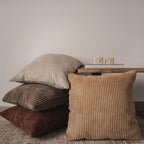 Housse De Coussin En Velours Côtelé - Beige