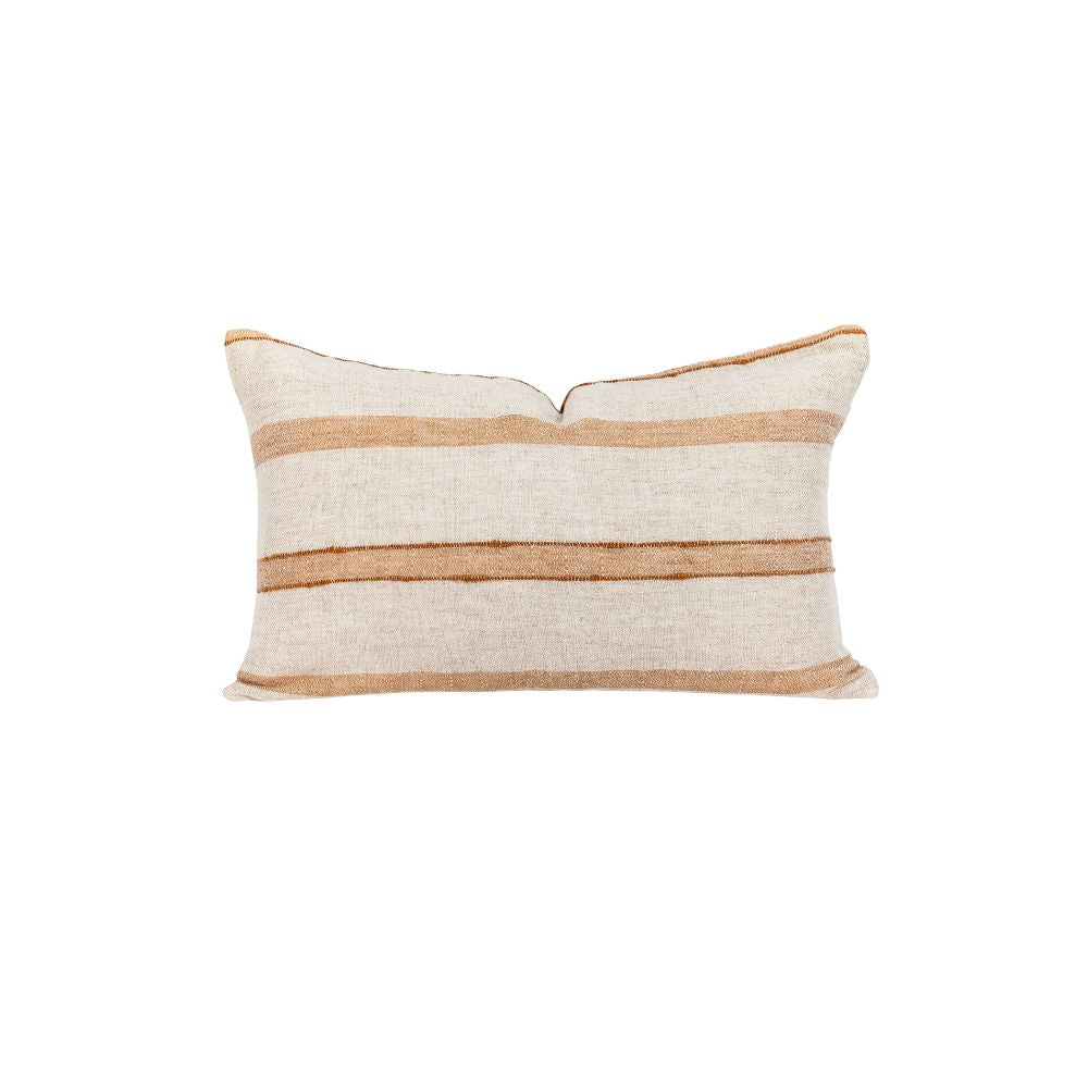 Housse De Coussin En Lin Et Coton - Orange