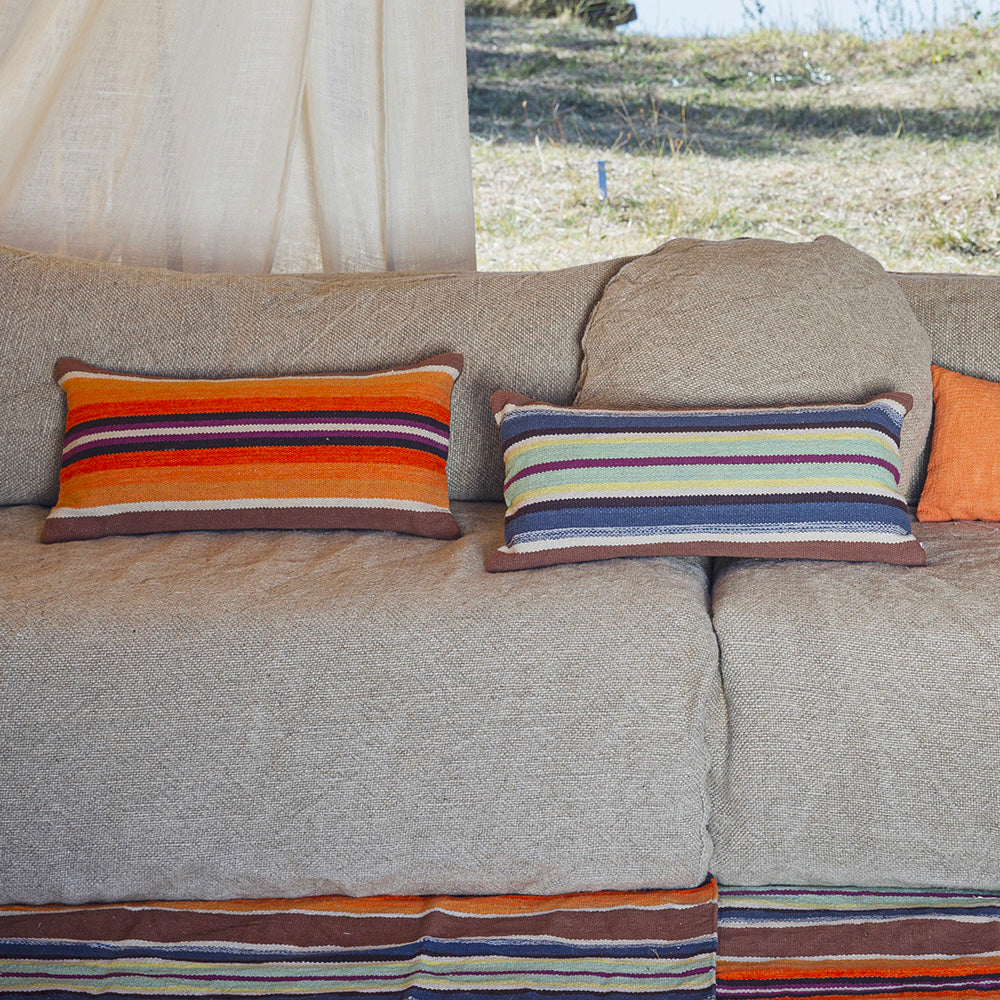 Housse De Coussin En Coton - Multicouleurs