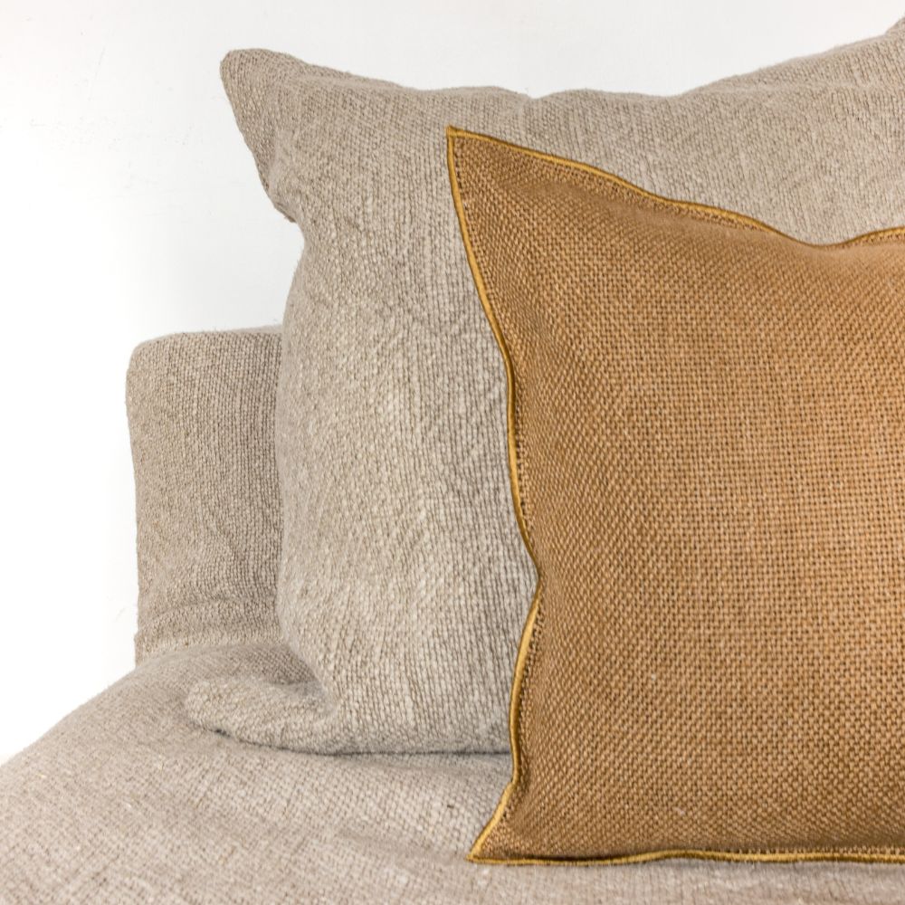 Housse De Coussin Texturée Bi-Face - Orange