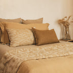 Housse De Coussin Texturée Bi-Face - Orange