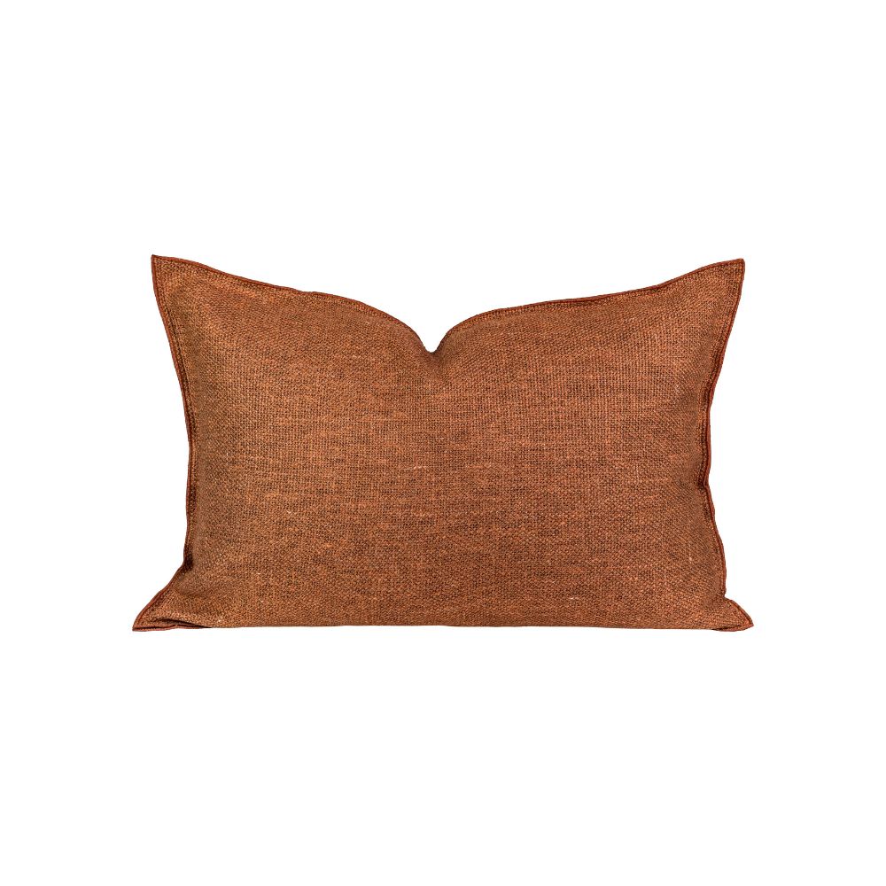 Housse De Coussin Texturée Bi-Face - Brique