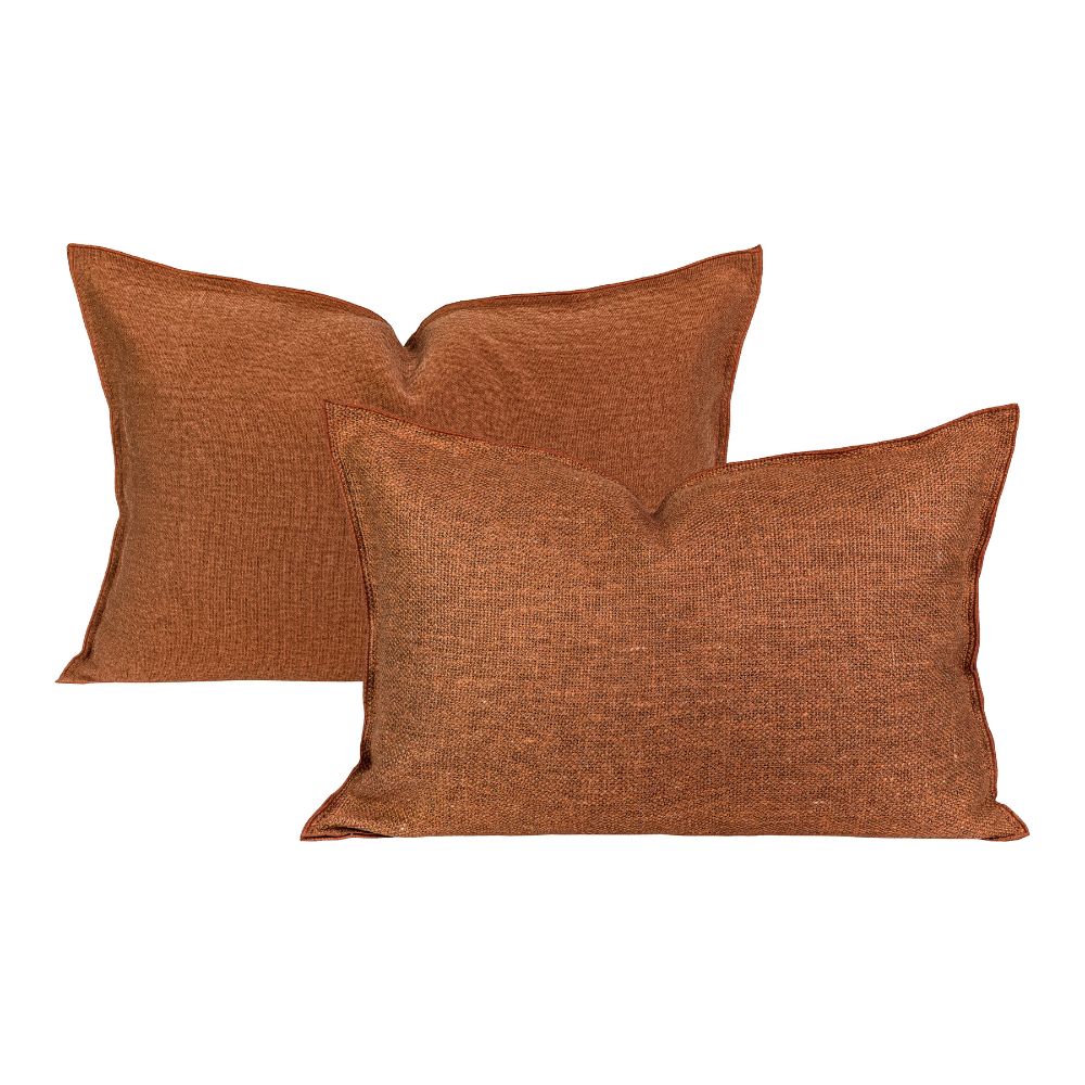 Housse De Coussin Texturée Bi-Face - Brique