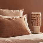 Housse De Coussin Texturée Bi-Face - Brique